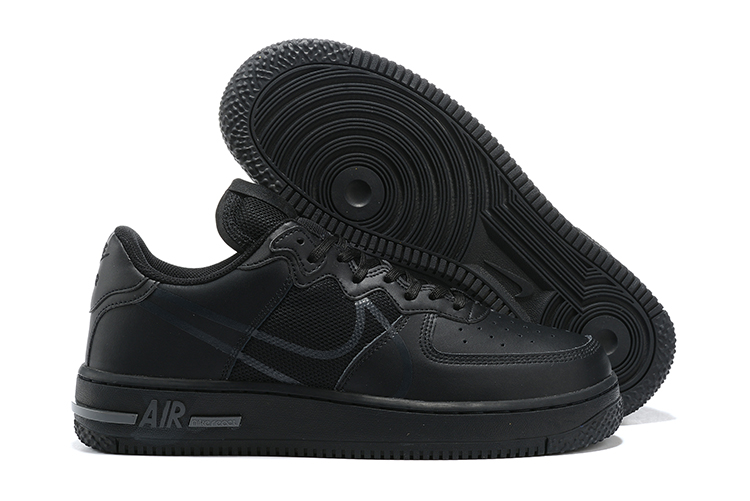 Men's Air Force 1 React Black Shoes 009